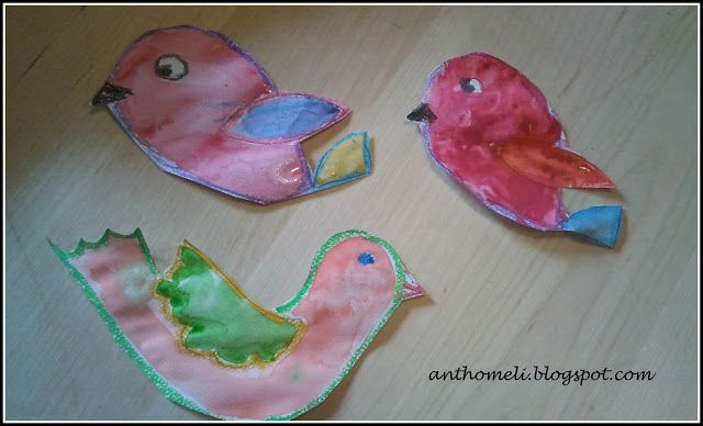 Ζωγραφίζοντας σπιτάκια για πουλιά! 9