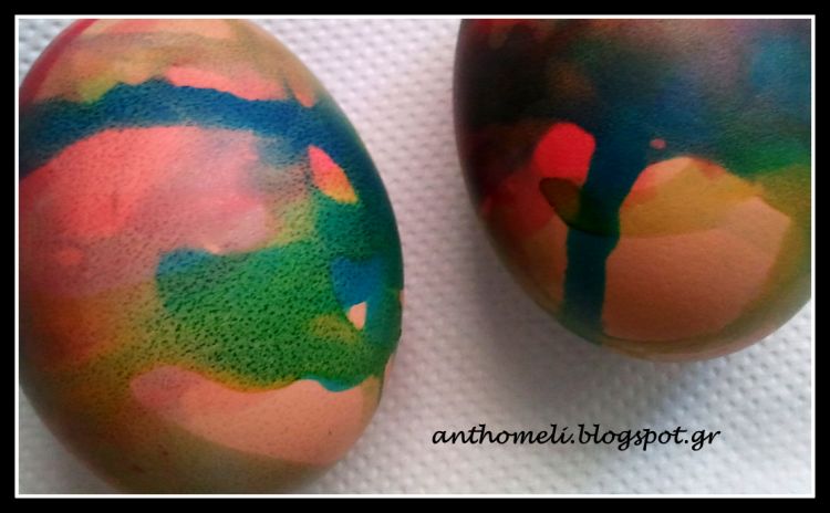 Τεχνική για πασχαλινά αυγά με χρώματα ζαχαροπλαστικής! 1