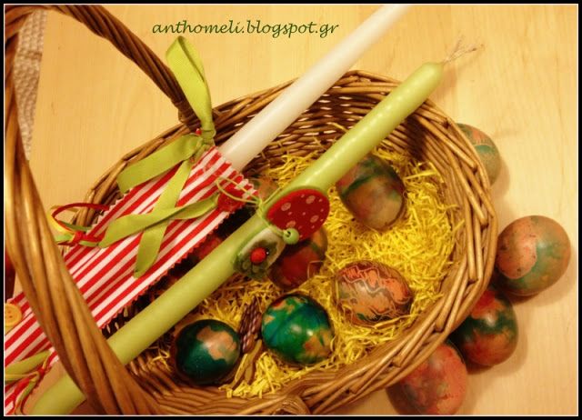 Πασχαλινά αυγά με κηρομπογιές και χρώματα ζαχαροπλαστικής 13