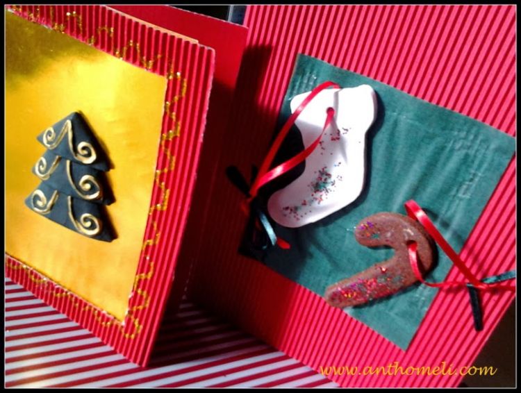 7 εύκολες χριστουγεννιάτικες κάρτες για να φτιάξετε με τα παιδιά
