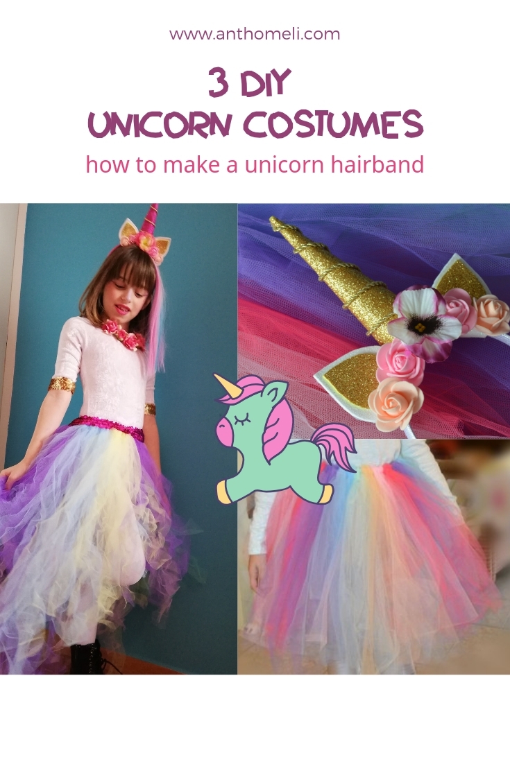 unicorn costumes and hairband