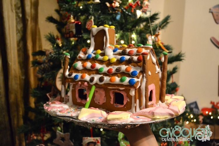 Χριστουγεννιάτικο Μπισκοτόσπιτο (Gingerbread House) 5