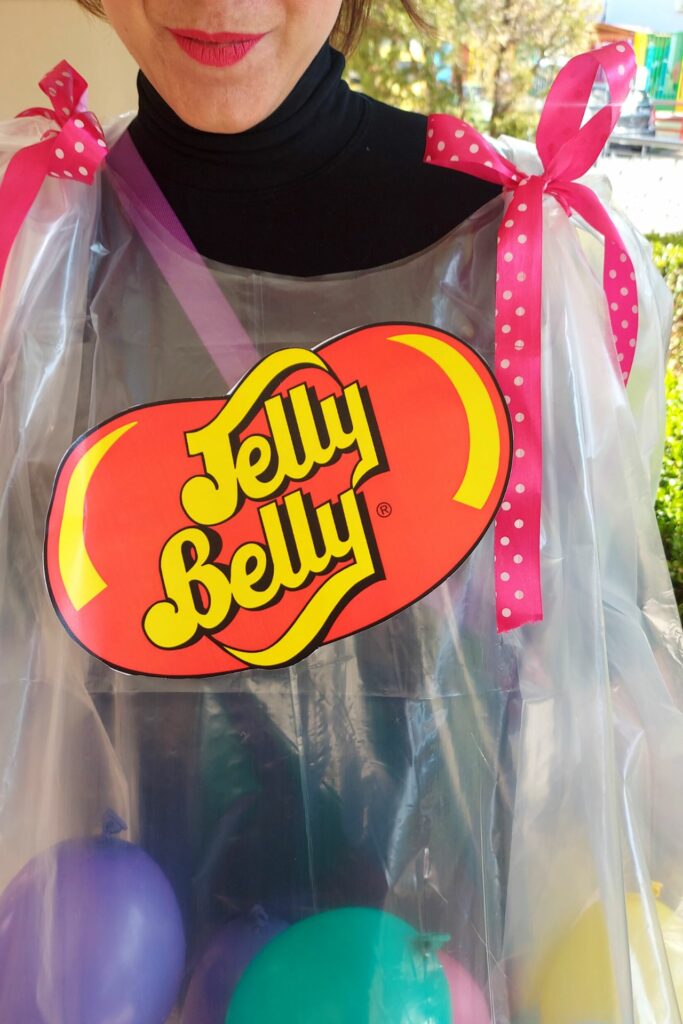 Απόκριες: diy χειροποίητη στολή Σακουλάκι  με ζελεδάκια - ζαχαρωτά - καραμέλες για ενήλικες και παιδιά. Καρναβάλι 2023 Jelly Belly beans bag 