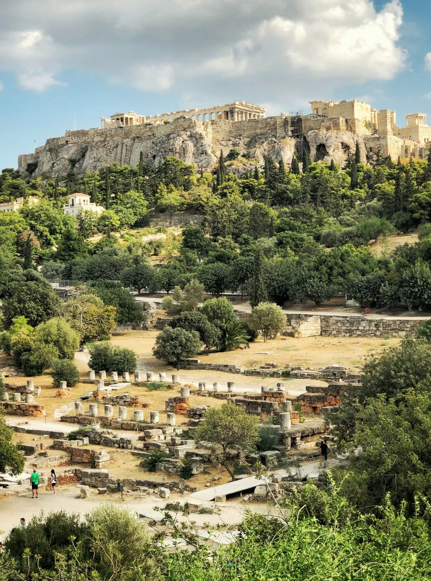 Θέα Ακρόπολη από την Αρχαία Αγορά 