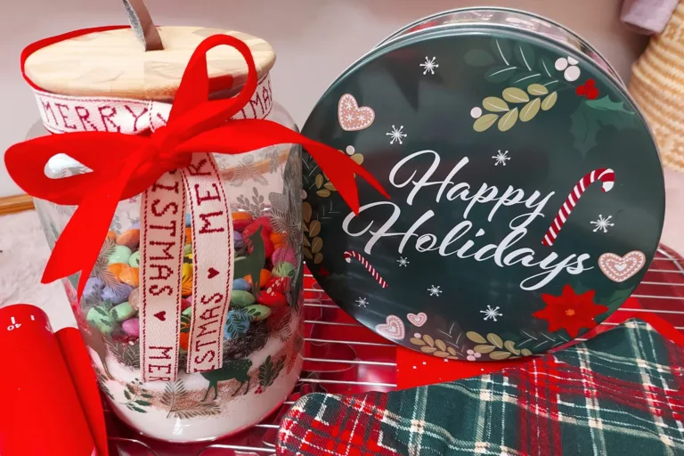Cookies-in-a-jar (μείγμα για μπισκότα σε βάζο) για δώρο Χριστουγέννων